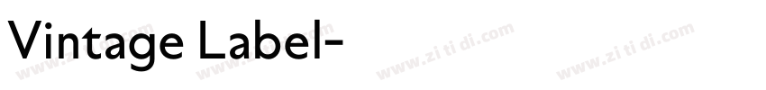 Vintage Label字体转换